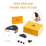 FOCUSPOWER F10 Mini Bluetooth Earbud Smallest Wireless Invisible Headphone with 6 Hour Playtime Car Headset with Mic for iPhone (One Pcs)