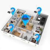 Wireless Security Camera System with 1TB Hard drive with Audio