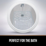 Gorilla Grip Original Patented Bath, Shower, Tub Mat, 35x16, Machine Washable, Antibacterial, BPA, Latex, Phthalate Free, XL Size Bathroom Mats, Blue