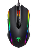 PICTEK Gaming Mouse Wired, 8 Programmable Buttons, Chroma RGB Backlit, 7200 DPI Adjustable, Comfortable Grip Ergonomic Optical PC  (Upgraded Version)