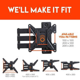 ECHOGEAR Full Motion Articulating TV Wall Mount Bracket for 26-55 Inch TVs – Extend
