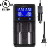 Universal Battery Charger EASTSHINE S2 LCD Display Speedy Smart Charger for Rechargeable Batteries