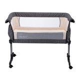 Mika Micky Bedside Sleeper Easy Folding Portable Crib,Grey