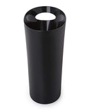 Umbra Skinny Sleek & Stylish Bathroom Trash, Small Garbage Can Wastebasket for Narrow Spaces at Home or Office, 2 Gallon Capacity, Black, 2-Pack