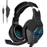 PECHAM 3.5mm Jack Gaming Headset for Xbox One, PS4, PS3, PC with Mic - Gaming Headphone for Cell Phone, Laptops, Computer (Blue)