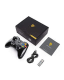 EasySMX 2.4G Wireless Controller for PS3, PC Gamepads with Vibration Fire Button Range up to 10m Support PC (Black)