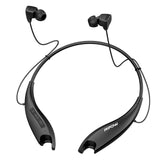 Mpow Jaws Upgraded Gen5 Bluetooth Headphones 18H Playtime, V5.0 Wireless Neckband Headphones, Bluetooth Headset Magnetic Earbuds, Call Vibrate  Black