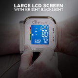 Care Touch Fully Automatic Wrist Blood Pressure Cuff Monitor - Platinum Series, 5.5" - 8.5" Cuff Size- Batteries Included