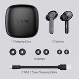 Wireless Earbuds, [Upgraded] Boltune Bluetooth 5.0 in-Ear Stereo Headphones BH020 Bluetooth Earbuds Single/Twin Mode with Charging Case