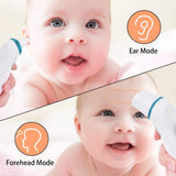 Caroune Ear and Forehead Thermometer, Medical Digital Infrared Temporal Thermometer for Fever, Instant Accurate Reading for Kids and Adults, Blue