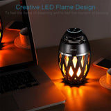 DIKAOU Led flame table lamp, Torch atmosphere Bluetooth speakers&Outdoor Portable Stereo Speaker