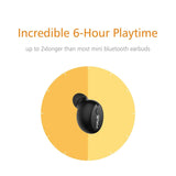 FOCUSPOWER F10 Mini Bluetooth Earbud Smallest Wireless Invisible Headphone with 6 Hour Playtime Car Headset with Mic for iPhone (One Pcs)