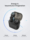 Tribit X1 Wireless Earbuds - Bluetooth 5.0 3D Stereo Deep Bass 18Hrs Playtime Bluetooth Earbuds for Sports Running, True Wireless Earbuds Grey Black