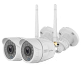 Outdoor Security Camera, Wansview 1080P Wireless WiFi Home Surveillance Waterproof Camera with Night Vision, Motion Detection, Remote Access-W4-2PACK
