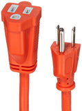 AmazonBasics 16/3 Vinyl Outdoor Extension Cord | Orange, 100-Foot