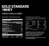 OPTIMUM NUTRITION GOLD STANDARD 100% Whey Protein Powder, French Vanilla Creme, 5 Pound