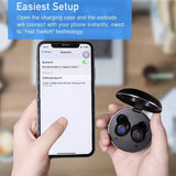 Wireless Earbuds, GoNovate Demi Bluetooth 5.0 Earbuds with Metallic Charging Case Apt-X Incredible Sound Quality CVC8.0 Noise Cancelling