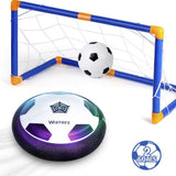Kids Toys Hover Soccer Ball Set with 2 Goals, Air Soccer with Led Light, Hovering Soccer Ball, an Inflatable Ball Included