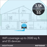 NETGEAR Nighthawk X6S Smart WiFi Router (R8000P) - AC4000 Tri-Band Wireless Speed (up to 4000 Mbps)