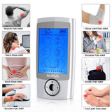 NURSAL TENS Unit Muscle Stimulator with 8 Electrode Pads, Rechargeable Electronic Pulse Massager for Pain Relief Therapy, Arthritis, Muscle Stiffness