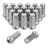 LEDKINGDOMUS Lug Nuts 1/2 x 20 Chrome, Bulge Acorn Wheel Lug Nuts 1.89" Tall 3/4" Hex Closed End , Trucks Ford Bronco Explorer F-150 Mustang 20Pcs