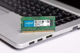 Crucial 8GB Single DDR3/DDR3L 1600 MT/S (PC3-12800) Unbuffered SODIMM 204-Pin Memory - CT102464BF160B