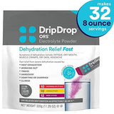 DripDrop ORS - Patented Electrolyte Powder for Dehydration Relief fast - For Hangover, Heat Exhaustion, Illness, Sweating