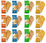 Just the Cheese Bars, Crunchy Baked Low Carb Snack Bars. 100% Natural Cheese. High Protein and Gluten Free, Variety Box (12 Two-Bar Packs)