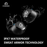 Wireless Earbuds CHISANA C1L – Bluetooth Headphones Extreme Subwoofer Bass True Wireless Earbuds w/Dual Microphones | Bluetooth 5.0, IPX7 Waterproof