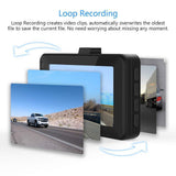 Dash Cam, Crosstour 1080P Car DVR Dashboard Camera Full HD with 3" LCD Screen 170°Wide Angle, WDR,G-Sensor,Loop Recording and Motion Detection(CR300)