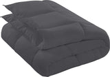 Utopia Bedding All Season 250 GSM Comforter - Soft Down Alternative Comforter - Plush Siliconized Fiberfill Duvet Insert (Twin/Twin XL, Gray)