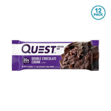 Quest Nutrition Double Chocolate Chunk Protein Bar, High Protein, Low Carb, Gluten Free, Keto Friendly, 12 Count