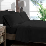 Bare Home Twin Sheet Set - 1800 Ultra-Soft Microfiber Bed Sheets - Double Brushed Breathable Bedding - Hypoallergenic –  Deep Pocket (Twin, Black)
