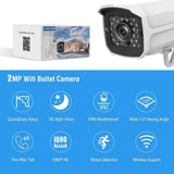 Outdoor Security Camera, 1080P WiFi Camera Wireless Surveillance Cameras,IP Camera with Two-Way Audio,IP66 Waterproof,Night Vision, Motion Detection