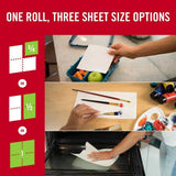 Brawny Tear-A-Square Paper Towels, 12 Rolls, 12 = 24 Regular Rolls, 3 Sheet Size Options, Quarter Size Sheets