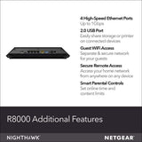 NETGEAR Nighthawk X6 Smart WiFi Router (R8000) - AC3200 Tri-band Wireless Speed (up to 3200 Mbps)