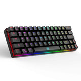 DIERYA Mechanical Gaming Keyboard 60% True RGB Backlit Bluetooth 4.0 Wired/Wireless LED Computer Keyboard Cherry MX Brown Equivalent Switch (DK-63)