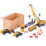 iPlay, iLearn Construction Vehicle Play Set, Crane, Trucks, Bulldozer, Trailer, Toys for Kids Boys