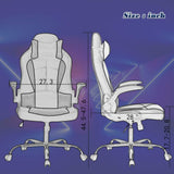 BestOffice PC Gaming Chair Ergonomic Office Chair Cheap Desk Chair, Black and White