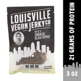 Louisville Vegan Jerky - Smoked Black Pepper, Vegetarian & Vegan Friendly Jerky