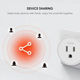 Smart Plug Compatible with Alexa Google Assistant IFTTT for Voice Control, Teckin Mini Smart Outlet Wifi Socket with Timer Function