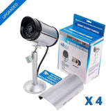 WALI Bullet Dummy Fake Surveillance Security CCTV Dome Camera Indoor Outdoor