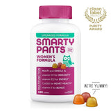 SmartyPants Women’s Formula Daily Gummy Vitamins: Gluten Free, Multivitamin & Omega 3 Fish Oil (DHA/EPA), Methyl B12, Vitamin D3, Vitamin B6