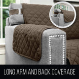 Sofa Shield Original Patent Pending Reversible Chair Slipcover, Chair, Black Gray