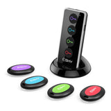 Key Finder, Esky Wireless Rf Item Locator Item Tracker Support Remote Control, 1 RF Transmitter and 4 Receivers - Wireless Key Rf Locator