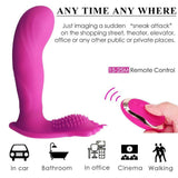 Wearable Vibrator Clitoris and G-Spot Stimulator Remote Control Vibrate Masturbation Dildo Toys for Adult,Invisible Wearable Vibrating Wand USB