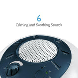 Noise Sound Machine | Portable Sleep Therapy for Home , Office , Baby & Travel, Battery or Adapter Charging Options , Auto-Off Timer