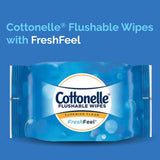 Cottonelle FreshCare Flushable Wipes for Adults, Wet Wipes, Alcohol Free, 336 Wet Wipes per Pack