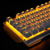 James Donkey 619 Mechanical Keyboard Blue Switch GATERON 104 Key 50 Million Click Programmable 13 Customize Backlit LED NKRO Anti Ghosting - White