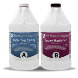 Crystal Clear Bar Table Top Epoxy Resin Coating for Wood Tabletop - 1 Gallon Kit